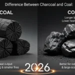 difference between charcoal and coal