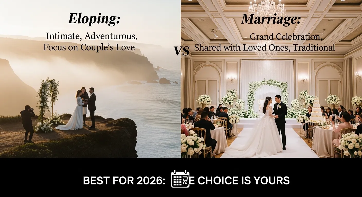 difference between eloping and marriage