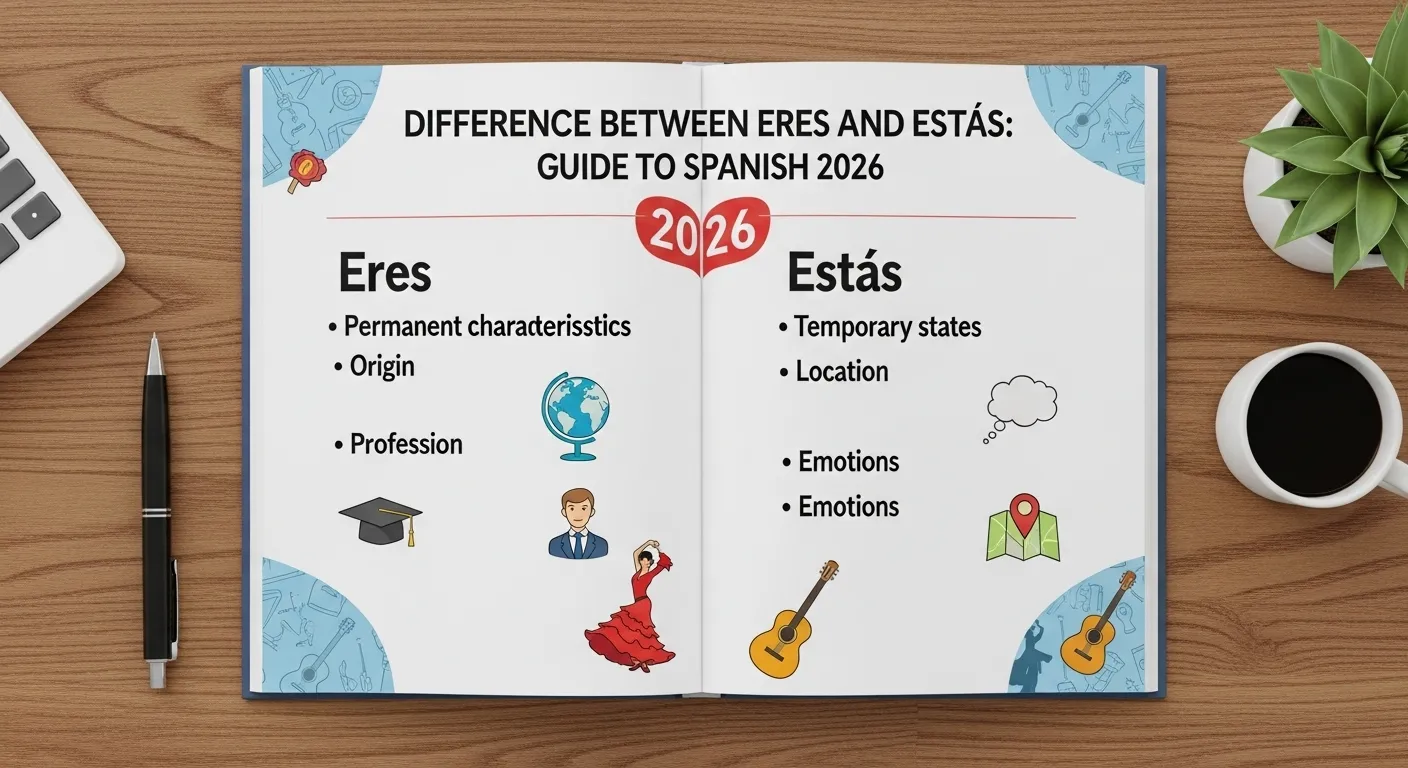 difference between eres and estás