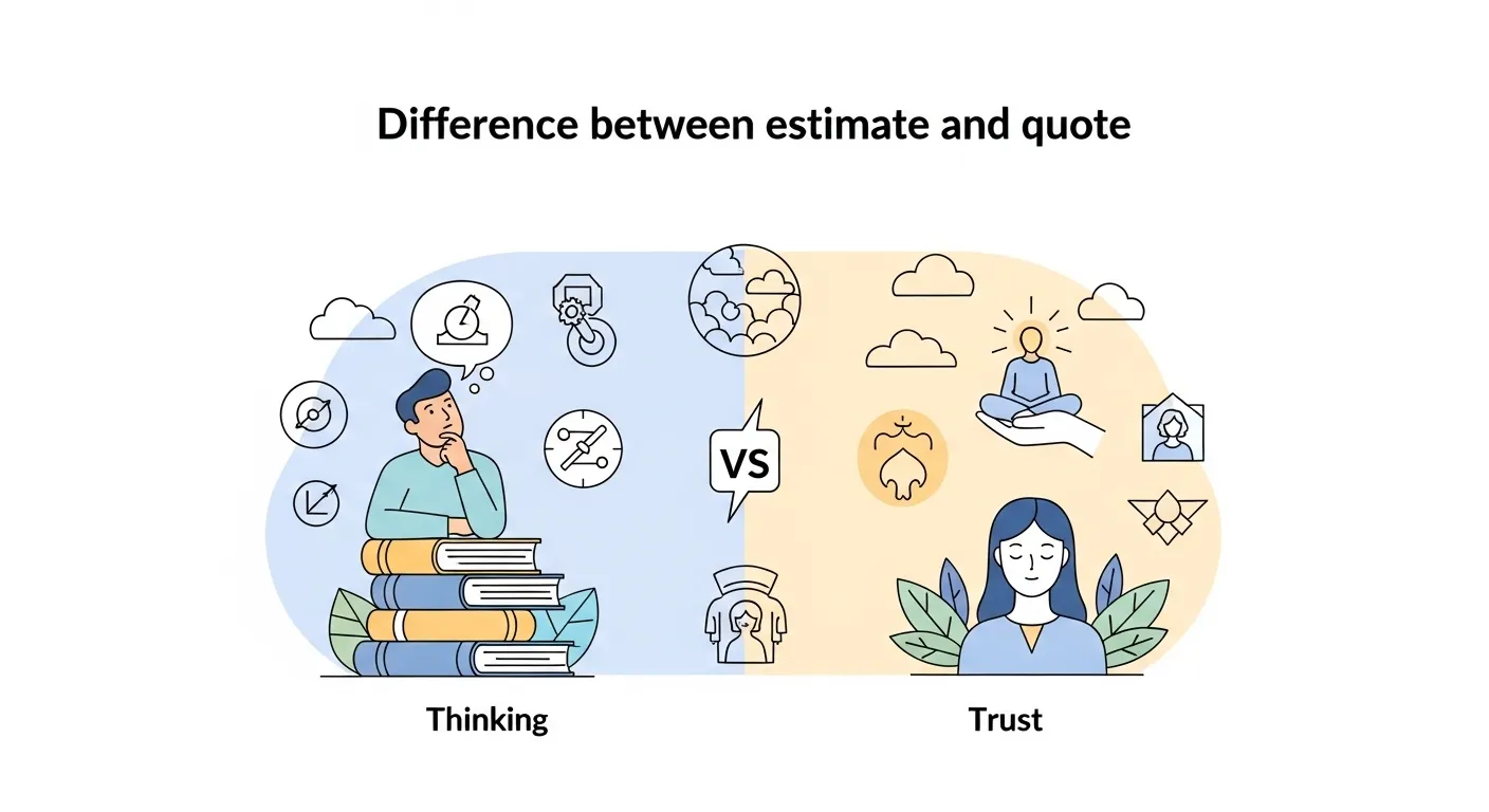 difference between estimate and quote