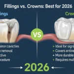 difference between filling and crown