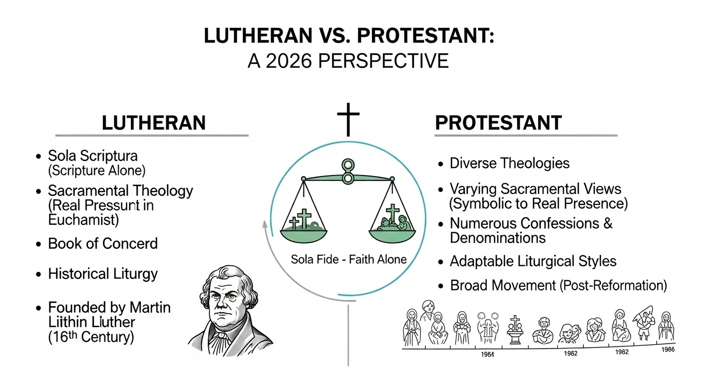 difference between Lutheran and Protestant