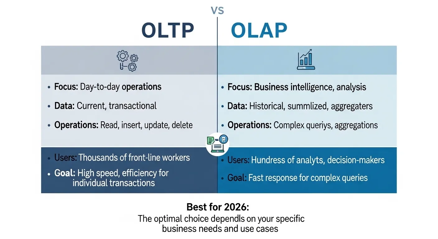 difference between OLTP and OLAP