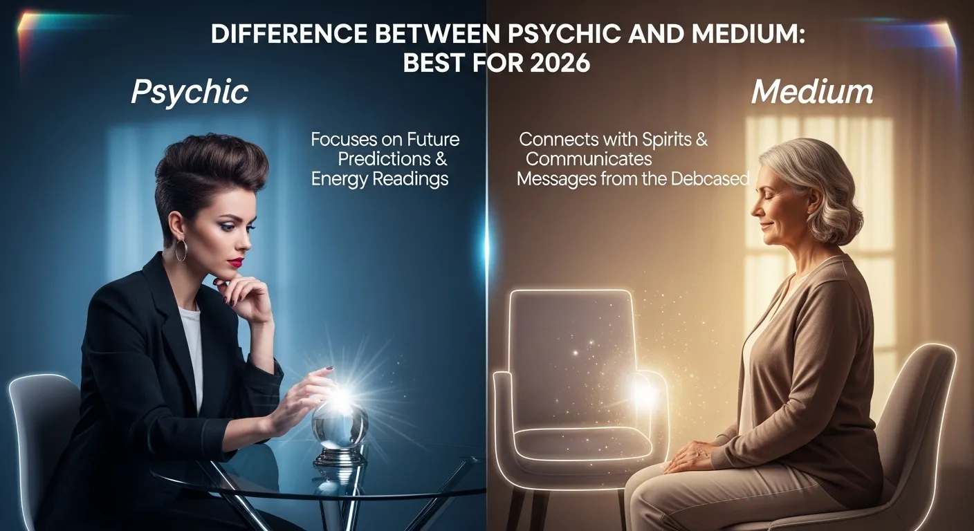 difference between psychic and medium