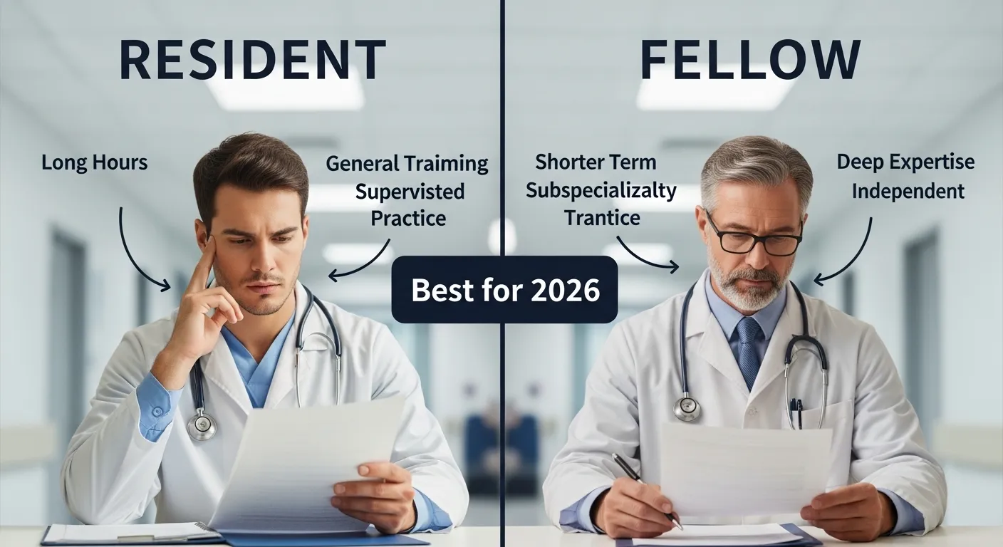 difference between resident and fellow