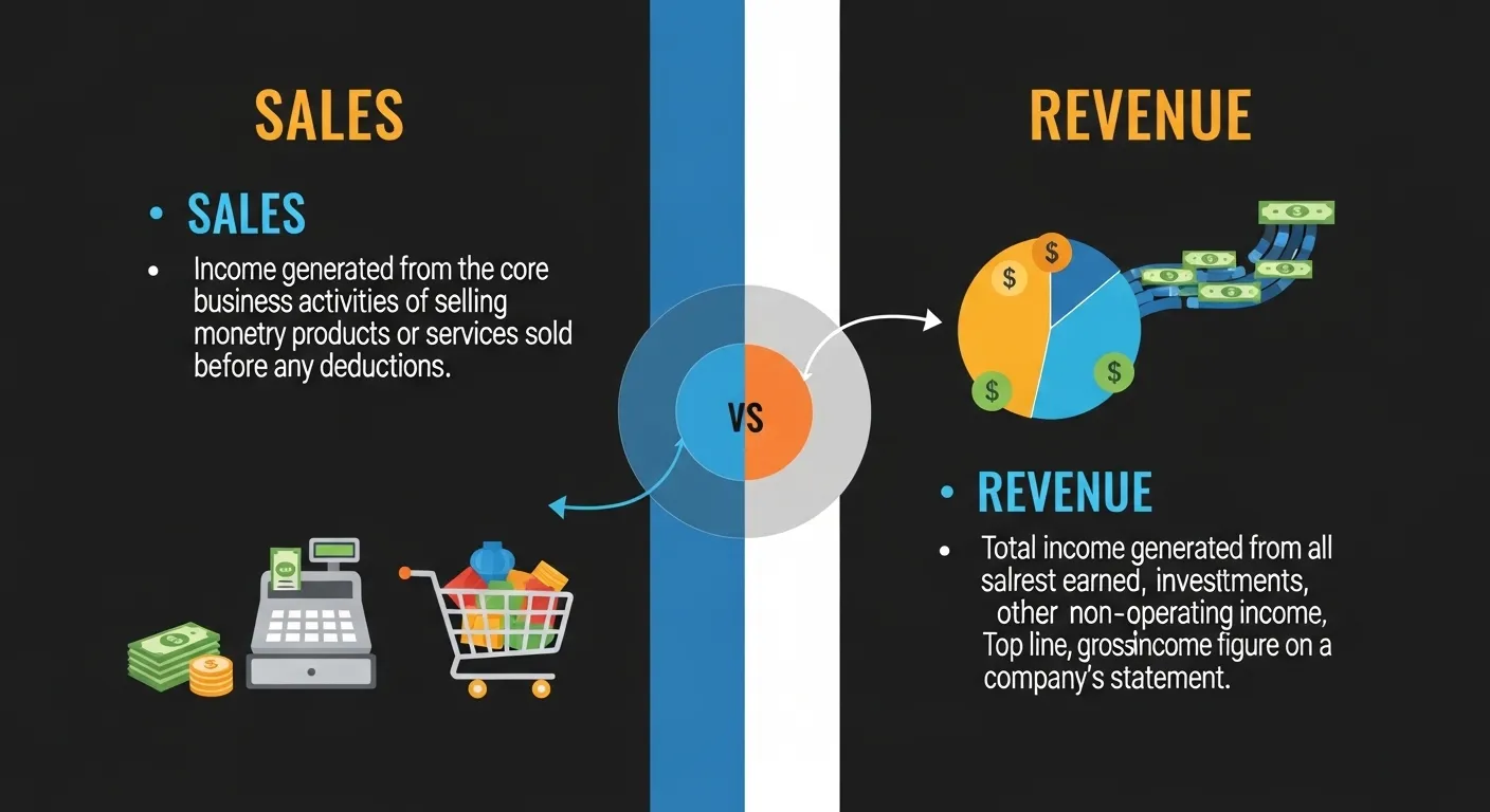 Difference Between Revenue and Sales