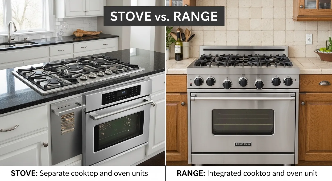 difference between stove and range