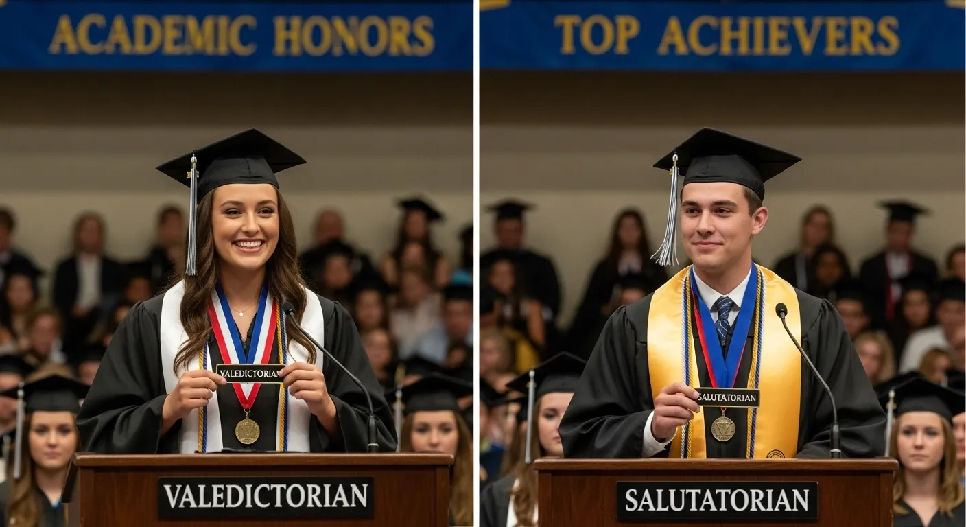 difference between valedictorian and salutatorian