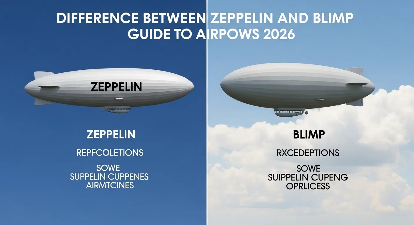 difference between zeppelin and blimp