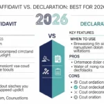 Difference Between Affidavit and Declaration