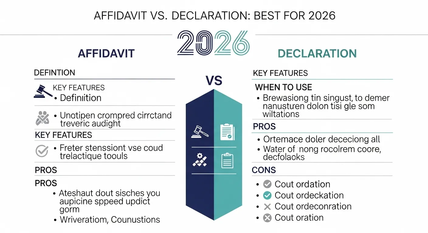 Difference Between Affidavit and Declaration