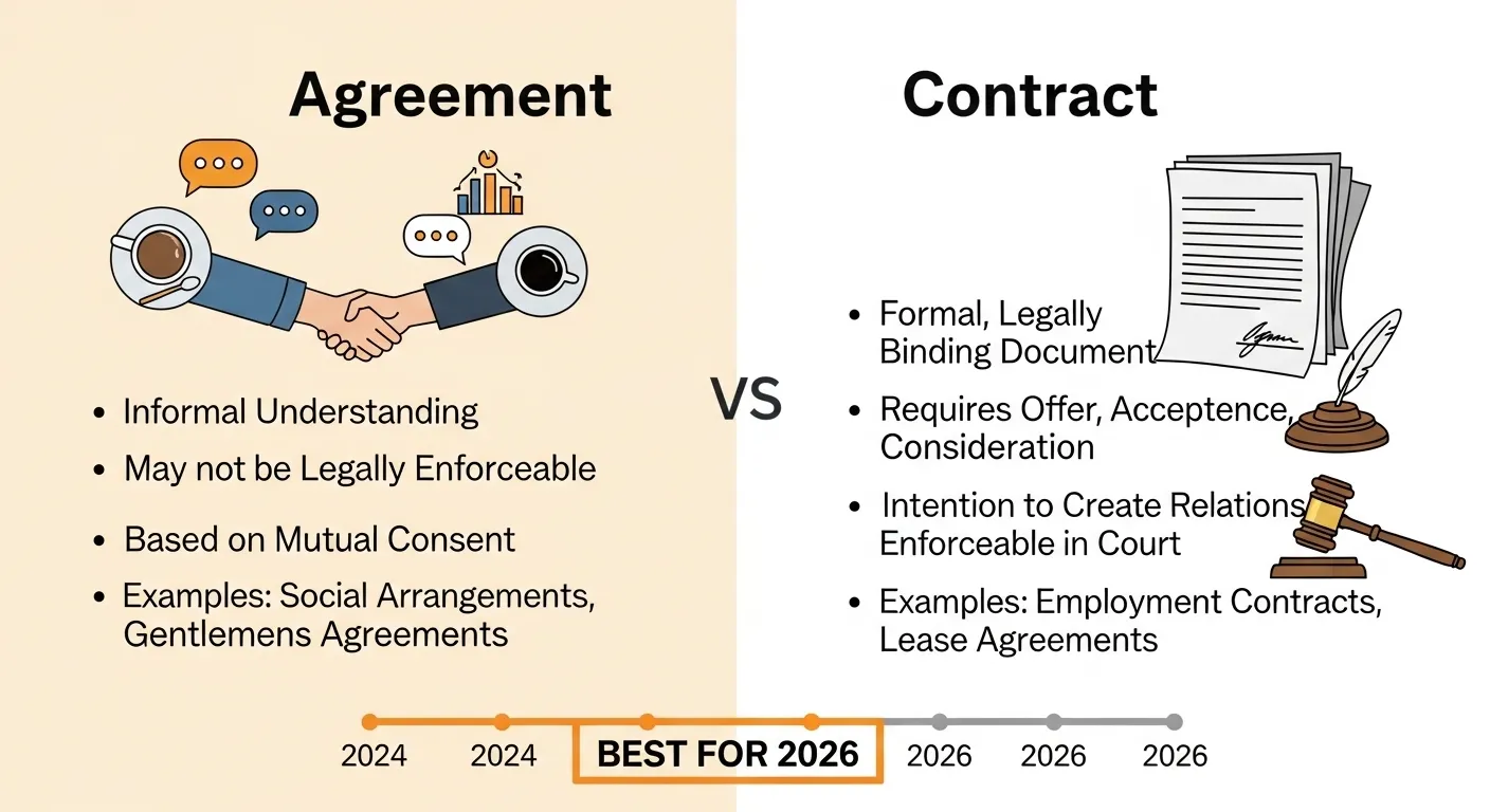 Difference Between Agreement and Contract