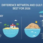 difference between bay and gulf