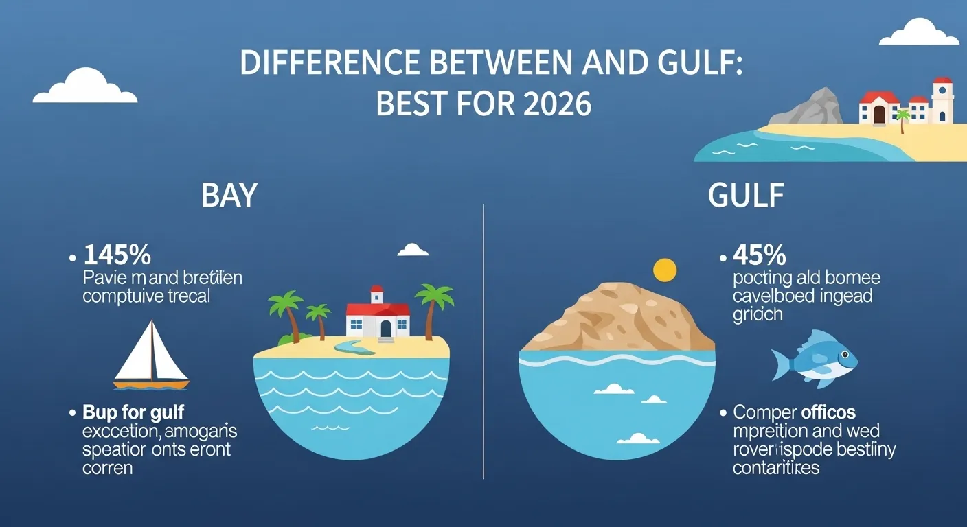 difference between bay and gulf
