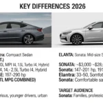 difference between Elantra and Sonata