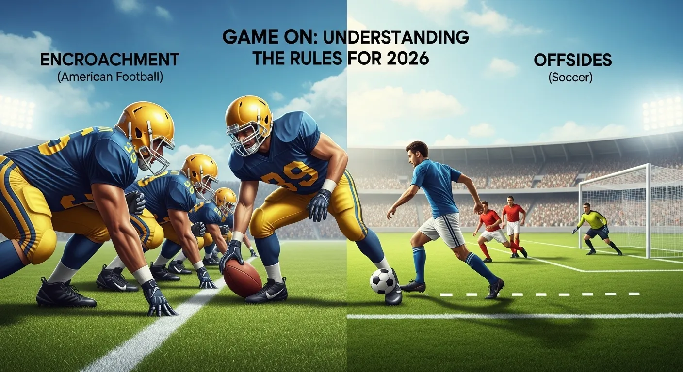 difference between encroachment and offsides
