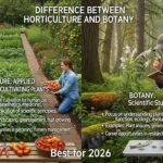difference between horticulture and botany