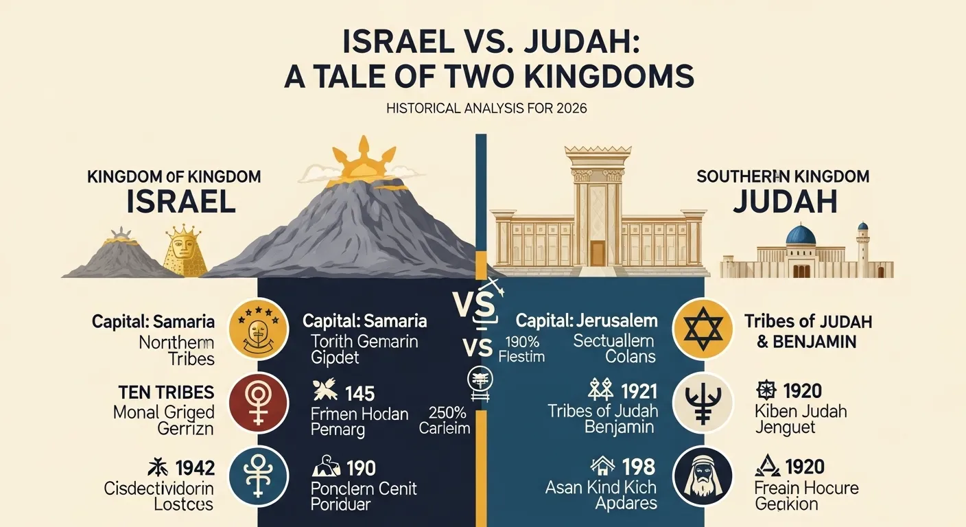 difference between Israel and Judah