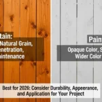 difference between stain and paint