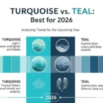 difference between turquoise and teal