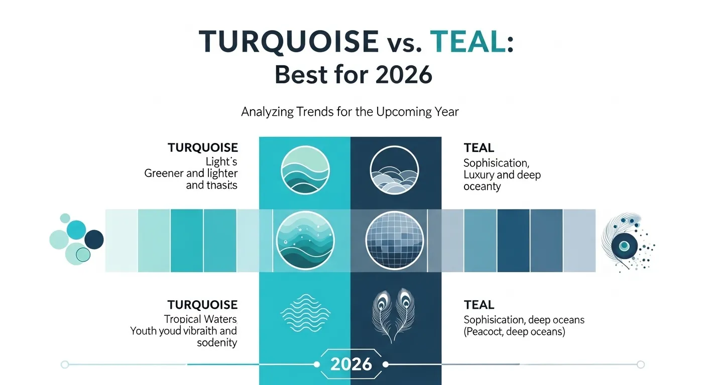difference between turquoise and teal