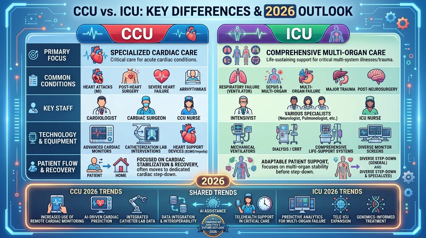 difference between CCU and ICU