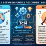 difference between flute and recorder
