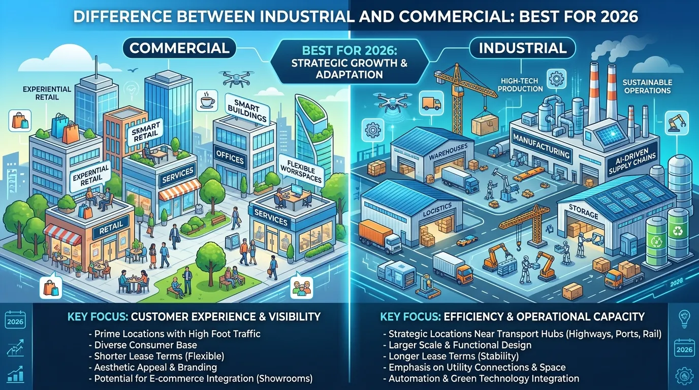 Difference Between Industrial and Commercial