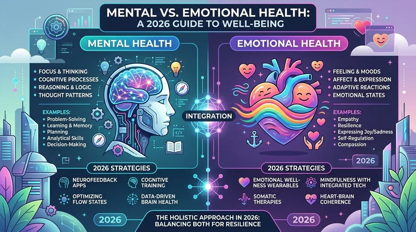 difference between mental and emotional