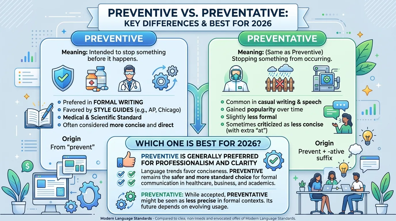 difference between preventive and preventative