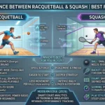 difference between racquetball and squash