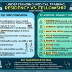 difference between residency and fellowship