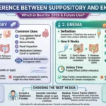 difference between suppository and enema