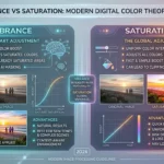 difference between vibrance and saturation