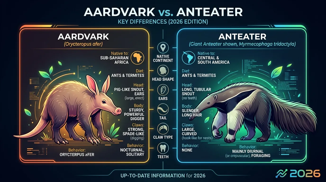 Difference Between Aardvark and Anteater