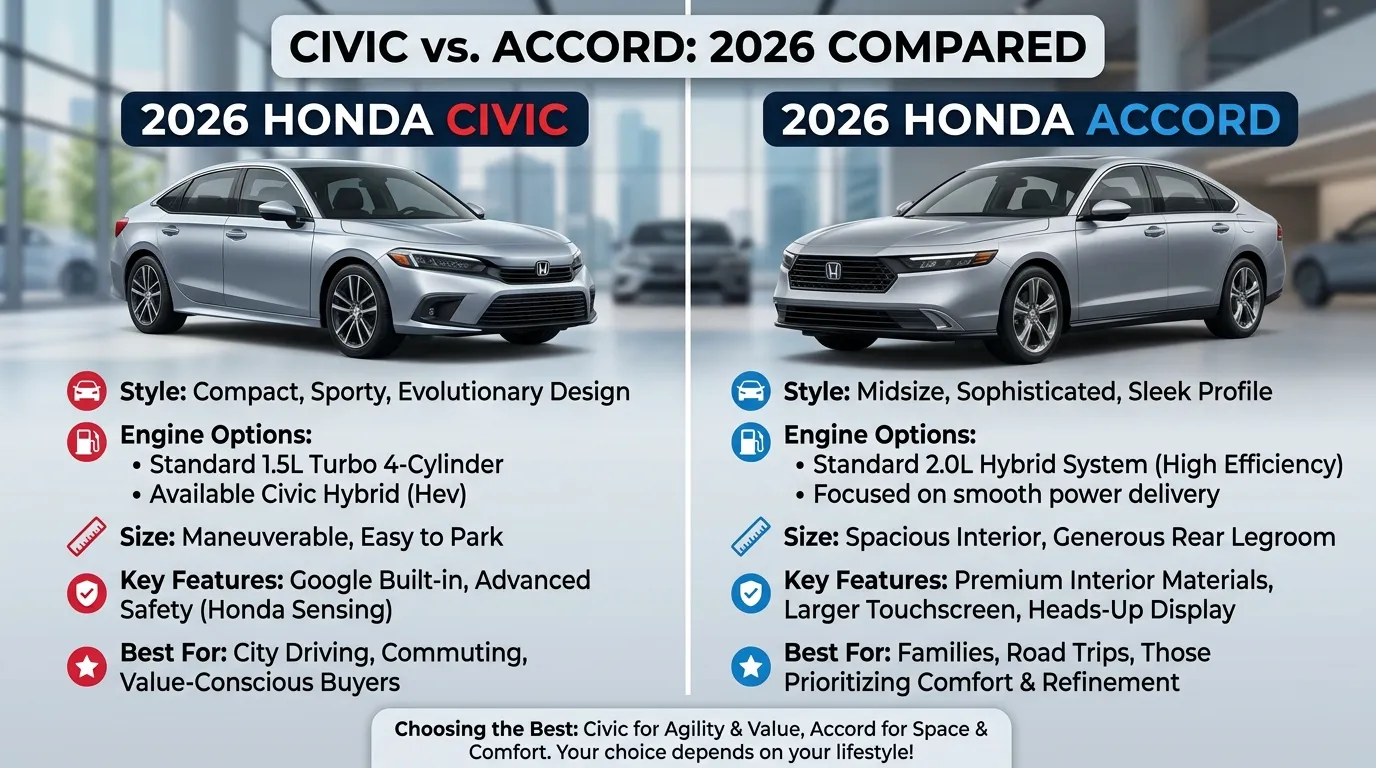 difference between Civic and Accord
