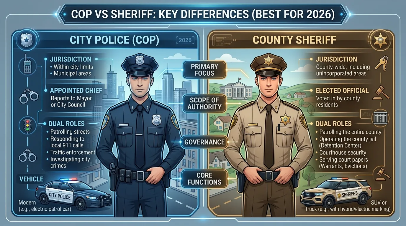 Difference Between Cop and Sheriff