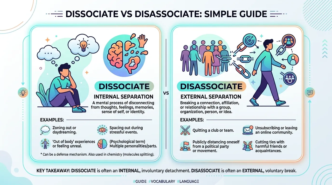 Difference Between Dissociate and Disassociate