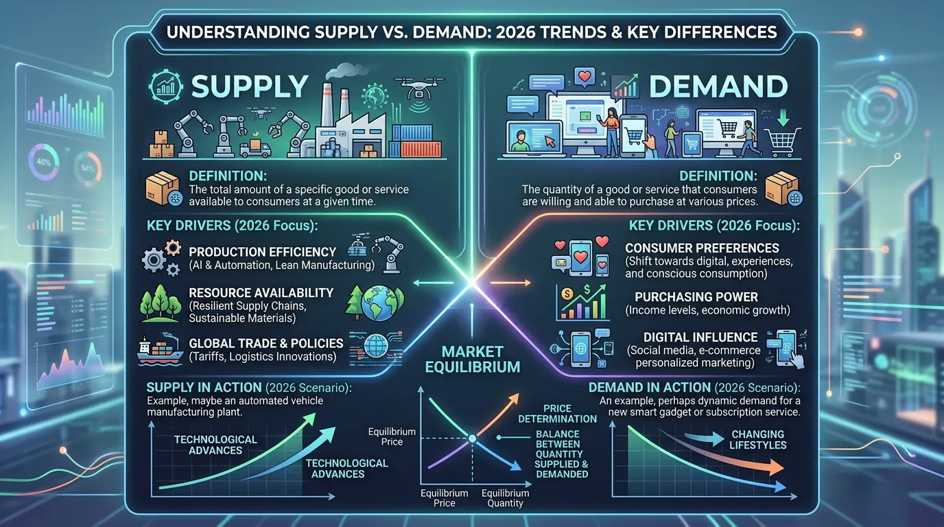 difference between supply and demand