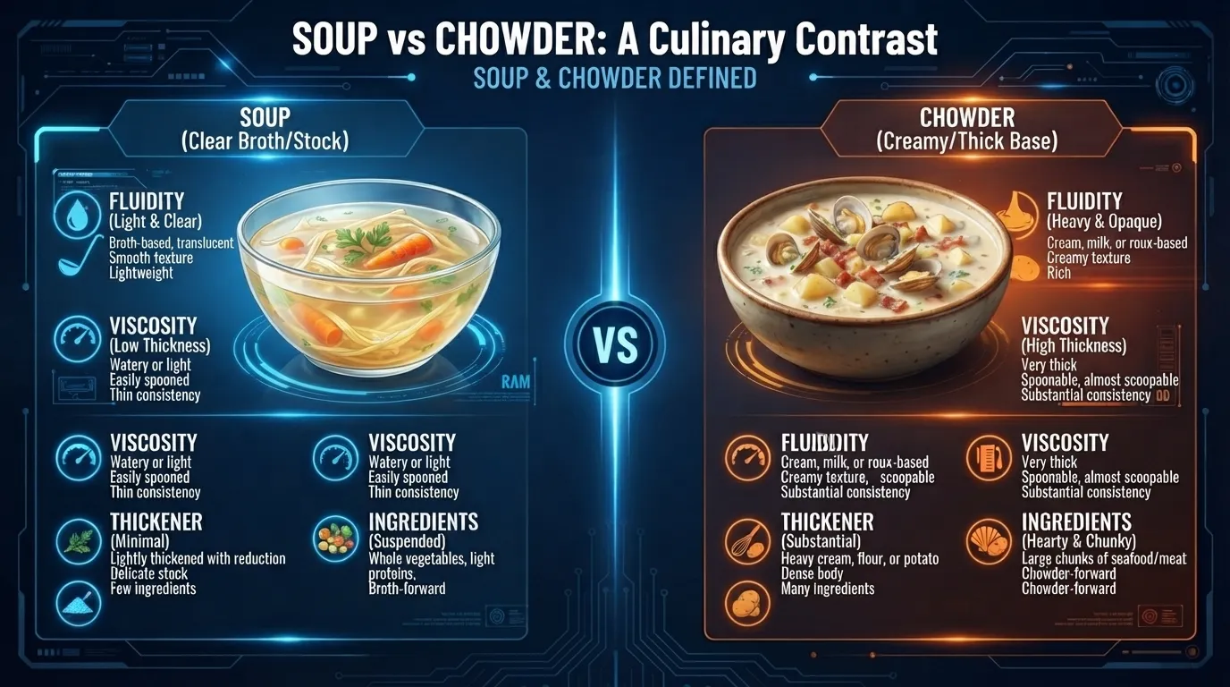 Soup vs Chowder