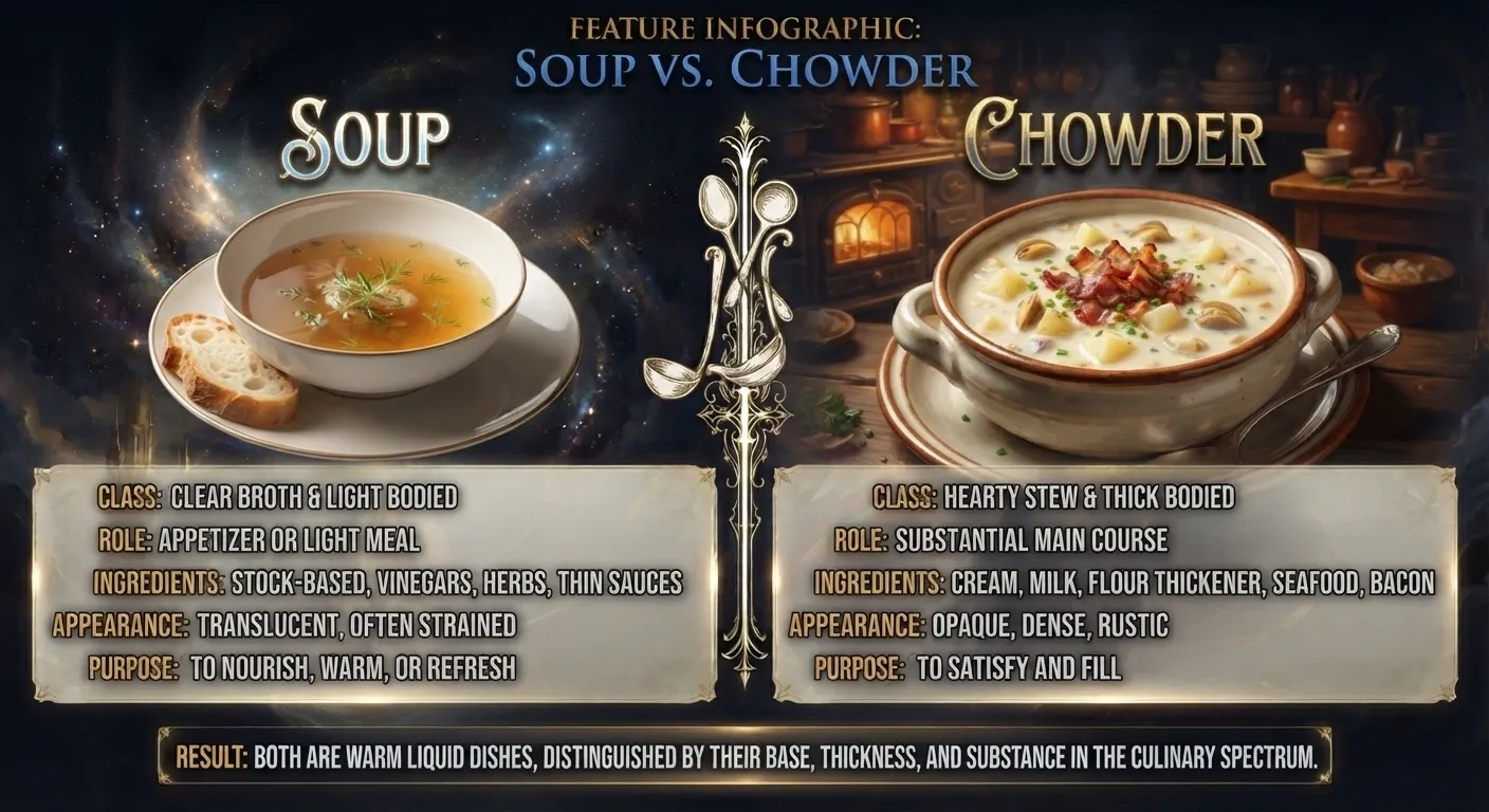 Soup vs Chowder