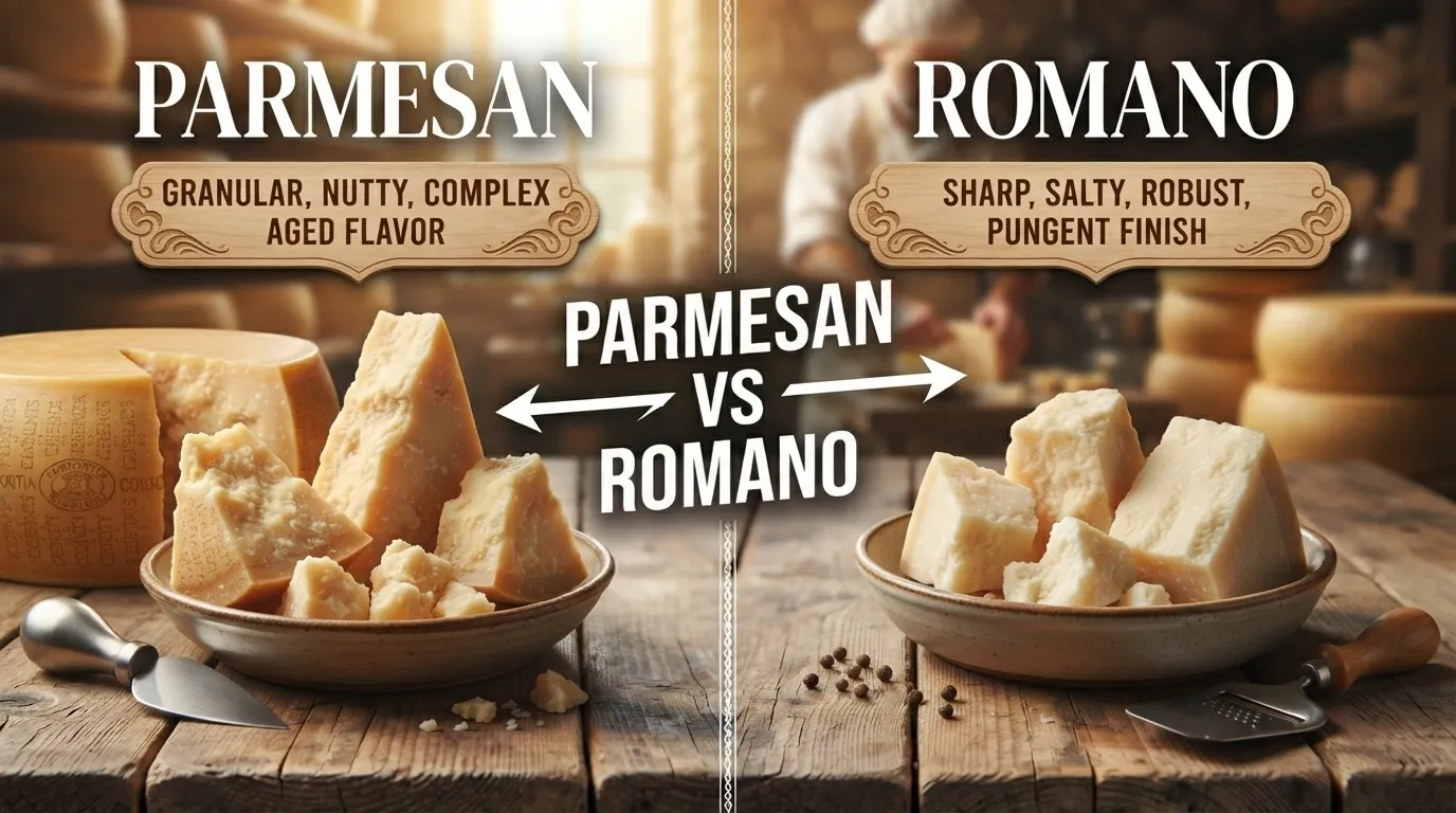 Parmesan vs Romano