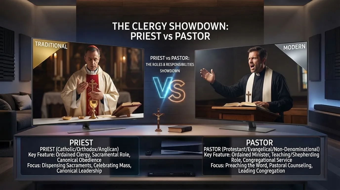 Priest vs pastor