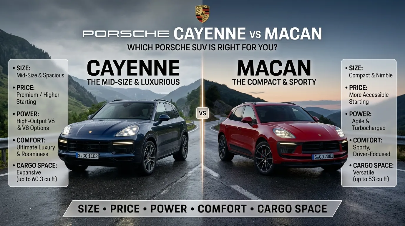 difference between cayenne and macan