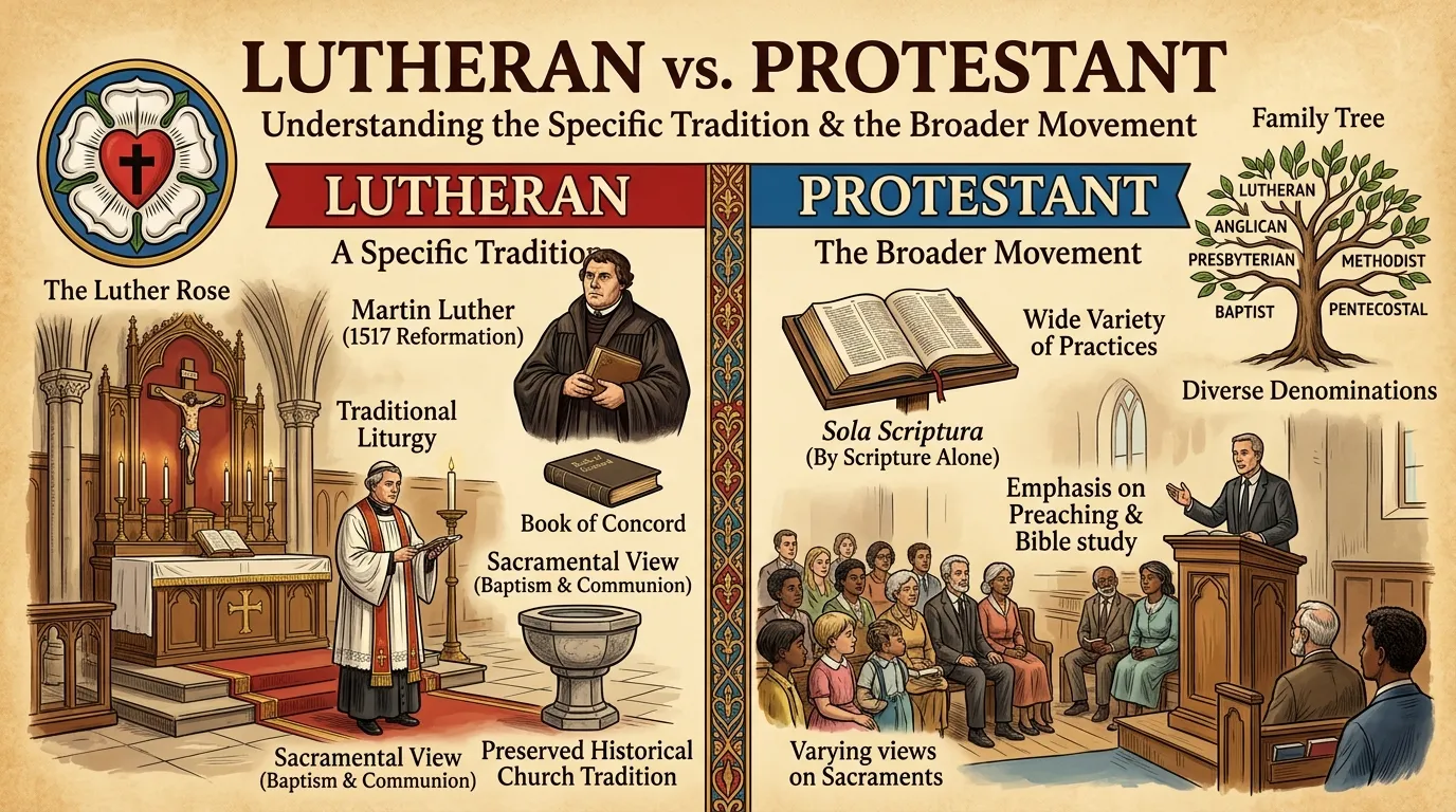 difference between lutheran and protestant