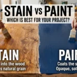 difference between stain and paint