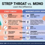difference between strep and mono