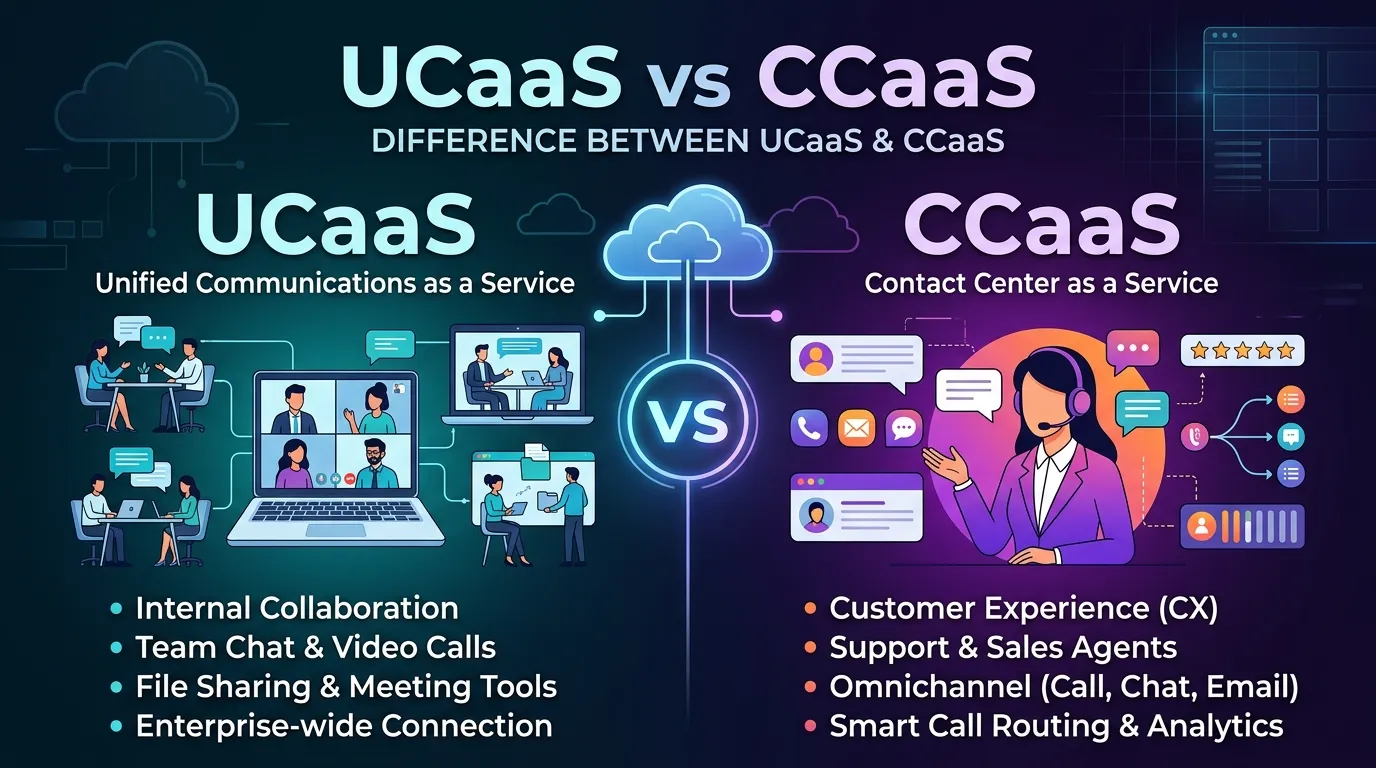 Difference Between UCaaS and CCaaS