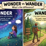 difference between wonder and wander
